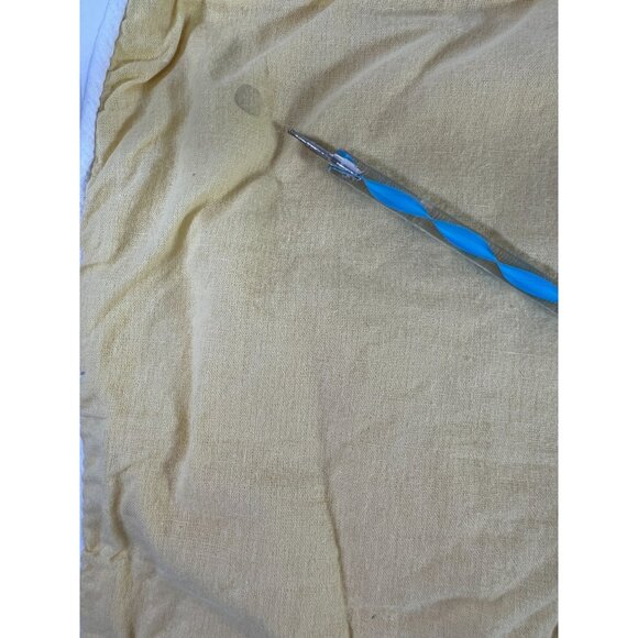 Decorative Yellow White Seashell Embroidered Throw Pillow Cover Sham 17x17 Inch - Picture 7 of 8